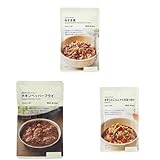 【セット買い】無印良品 ごはんにかける牛すき煮 160g (1人前) 15274734 + 無印良品 素材を生かしたカレー チキンペッパーフライ 160g (1人前) 12058328 + 無印良品 ごはんにかける 牛すじとこんにゃくのぼっかけ 160g(1人前) 44444917