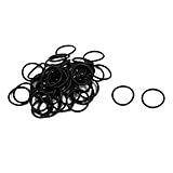 uxcell ラバー製Oリング オーリング グルミット 防熱シールリング ブラック 50個入 13x1.2mm
