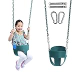 TL Toys EVAハイバックフルバケット幼児用スイングシートダークグリーン