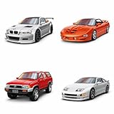 [Maplefea]ホットウィール ブールバード 合金製コレクタブルカーセット（1:64スケール）- ベンツM3 GTR/ファイヤーバード/他 300ZX