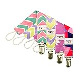 ALVABABY 赤ちゃん おしゃぶりホルダー 落ち防止 軽い クリップ 4枚セット W02A-JP