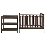 Baby Relax The Ryder "Nursery in A Box" Convertible 2-in-1 Crib to Daybed with Changing Table Set, D