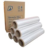 《まとめ買い6巻セット》ストレッチフィルム１２ミクロン 幅５００ｍｍ×３００ｍ巻き