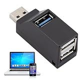 USB アダプター エクステンダー | 安定した USB 3.0 ハブ | 強力な電力プラグアンドプレイ 3 ポート高速 USB 小型ポート拡張プリンタ U ディスクキーボードマウス Avfora