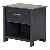 South Shore Ulysses 1-Drawer Nightstand, Blueberry [並行輸入品]