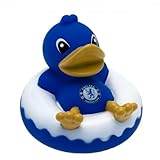 Baby Toys - Official Chelsea FC Rubber Dinghy Duck Bath Toy - Novelty Baby Football Gift Ideas by Of