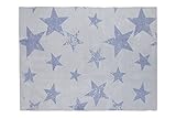 Lorena Canals Vintage Star Rug and Cushion (Ocean) by Lorena Canals