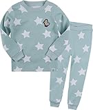 ベビー パジャマ 12ヶ月-9歳キッズ子供 春秋冬 長袖パジャマ　ルームウエア 寝間着 上下2点セット 綿100％ star 90-130cm star (S)