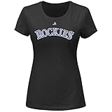 ノーラン・アレナドColorado Rockies # 28 MLB Women 's Player Name & Number Tシャツ( Large )