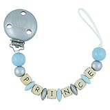 LITTLE MICO PACIFIER HOLDER リトルミコ おしゃぶりホルダー プリンス ブルー