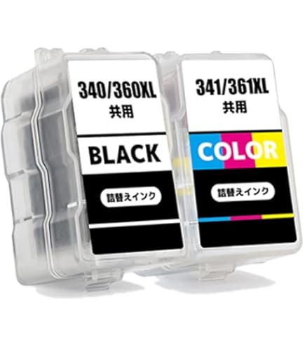 Amazon.co.jp: キャノン BC-360 BC-361 ブラック＋カラー 2