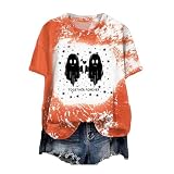 ハロウィン tシャツ レディース 半袖 カボチャ 幽霊 猫柄 ｔシャツ ハロウィン 仮装 衣装 おもしろ 面白い プリント カットソー かっこいい 丸首 ブラウス ゆったり トップス 個性的 派手 パーティー コスプレ 大人用 コスチューム