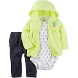 カーターズ Carter's/ 3ピースネオンリトルジャケットセット イエロー 上下セット 6ヶ月【並行輸入】