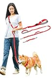 [LaLUCA GOODS] 犬 ショルダーリード 小型犬 中型犬 大型犬 アドバンスモア 01モデル ハンズフリー レッド Aセット Sサイズ