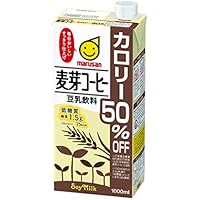 マルサン 豆乳飲料麦芽コーヒー カロリー50%オフ 1L&times;6本