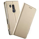 【PCATEC】arrows Be3 F-02L 用 手帳型ケース ローズゴールド カバー マグネット 定期入れ ポケット シンプル スマホケース (arrows Be3 F-02L, ローズゴールド)