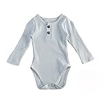 ベビー　子供服　秋冬　長袖　無地　ロンパース　男の子　女の子　肌着　カバーオール　超柔らかい　可愛い　赤ちゃん　新生児　出産祝い　普段着　0～18ヶ月 (ブルー, 80)