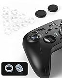 スティック保護リング プロコンシリコンリング スティック用プロテクトリング 削れ防止 白い粉対策 PS5 PS4 Switch Pro Xbox など各種コントローラー適用 スティックカバー付き(12個セット)