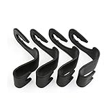 uxcell カーヘッドレストフック ハンガーホルダーフック バックシートヘッドレストフック 4個入り