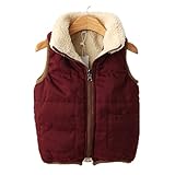 Candykids 使える オシャレ女児 コットンベスト キルティング ダウンジャケット 秋冬 子供服　キッズ　アウター　中綿 厚手　暖かい (90cm)