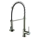 Yosemite Home Decor YPH56040-BN Single Handle Pull-Down Kitchen Faucet, Small, Brushed Nickel [並行輸入品