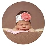 miugleベビーレースヘッドバンドwith Shabby Chic Flower