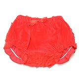 (マッドパイ)Mud Pie ベビー ローズモチーフおむつカバー/ブルマ Bloomer 117A004-18 レッド 12-18M(12～18ヶ月) [並行輸入品]