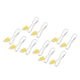 uxcell　Kタイプ熱電対　-50〜204℃　熱電対kタイプ　コネクタ　1Mレングス　テストプローブ　10個入り