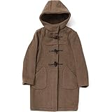 [London Tradition] [ロンドントラディション] 英国製 レディース ダッフルコート パッチポケット MDC52 ロントラ コート (M, グレージュ) セール対象