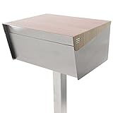 (サンノゼ) San Jose 郵便 ポスト サンノゼ ワイド（ポール付き） 木目調タモウッド（ベージュ） 鍵付き 99.9％ 防水構造 日本製 新世代 アメリカン ポスト 大容量 郵便受け