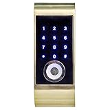UHPPOTE　ロッカー　コード + TMカード　ibutton キャビネットロック　キャビネット錠　ロック　錠　金属製　亜鉛合金　一時預所 用　マーケット　ジム などに適用　金色　UHPPOTE C