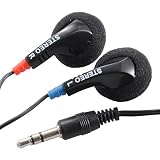 オーム電機 ステレオイヤホン(Φ3.5・I型プラグ/3m) ブラック EAR-0025