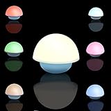 veeseeポータブル調光機能付きマッシュルームカラフルな夜ライトInclude USBケーブルタップセンサー3つモードSoftlight Nightlights for Children Nurse