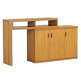 arne テレビ台 パソコンデスク 完成品 伸縮 コーナー ハイタイプ キャビネット T+D 90S扉 北欧モデル チーク