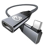 USB Type-C 延長ケーブル 240W L字0.3M 短いUSB C 3.2オス-メス 【PD3.1 48V/5A急速充電 】高速データ転送 20Gbps 4K対応 映像出力 タイプc 延長コードMacBook Pro/Air、iPad、iPhone 17/16、Galaxy S25/S24、Switch SurfacなどType C機種対応