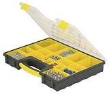Heavy Duty 20 Bin Portable Parts (Nuts, Bolts, etc.) Storage Organizer Case with Built-in Carrying H