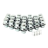 【エスティーエスミチコ】平面座 ナット トヨタ 日産 純正 ホイール 用 ギアロック 歯車型 ショート ロング (ショートP1.5 24個)