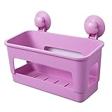 バスルームシェルフバスルームシェルフサッカーシェルフ壁掛け ( 色 : パープル ぱ゜ぷる )