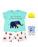 【子供服】 moujonjon (ムージョンジョン) 動物シルエットプリントＴオール 70cm，80cm M34730