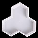 amzmonnsuta 2個カエデの葉の形のガーデンDIYウォーキングパスメーカーセメントレンガモールド