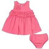 コアラベビー　ガールズ　コサージュ ワンピース 　ロンパース　ボディスーツ カバーオール　女の子　ベビー服 (9Ｍ)