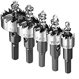 MOHOO 16-30mm ホールソーセット HSSドリルビット ステンレス 超硬 高速度鋼 金属合金 対応 木工 プラスティック 鉄 アルミ ステンレス スチロール 等 用 穴あけ 5本セット