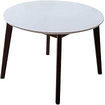 【丸形 テーブル】ホワイト　約100cm×100cm ダイニングテーブル ホワイト 白 円形 丸テーブル 100cm 4人用 4