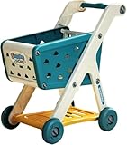 RoastMe キッズショッピングカート 収納 ショッピングトロリー デラックススーパーマーケット 手押し車 ベビーカー ワゴントイ プレイ食料品カート 知育玩具 人形遊び ままごと 就学前年齢3歳以上 早期教育用、ベビート、子供用プレイハウス、楽しい厨房、料理 (普通,ブルー)