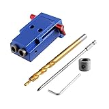 Perfk 9つ穴調整可能　ストップリング付　電動工具パーツ　高品質　スチール製　建具用　耐久性　木製品接続　厚さ木適用　穴用治具キット　ホールパンチャー