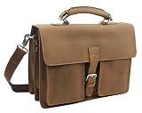 Vagabond Traveler Medium Leather Briefcase L39