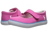 (ポロラルフローレン) Polo Ralph Lauren キッズフラット・スリップオン・靴 Pamela MJ (Toddler) Fuchsia Canvas/Teal Pony Player 6