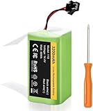14.4V 3200mAh 交換用バッテリー Ecovacs Deebot N79 N79S DN622 & Euf y RoboVac 11, 11S, 11S MAX, 12, 15C, 15C, 15T, 30, 30C, 30 MAX, 35C掃除機対応-120分以上掃除可能 Eu fy RoboVac 互換 (14.4V 3200mAh 交換用バッテリー)