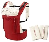 アップリカ ベルトフィット コラン アザレアレッド (つかれにくい腰ベルトタイプ よだれパッド付) 39341