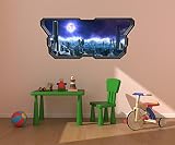 48 " Space Ship WindowインスタントビューAlien Planet # 1宇宙船壁子供グラフィックデカールベビールームステッカーホーム壁画アート飾り大きい